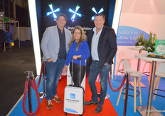 Arjan Pauw, Wendy van der Laarse and Jan Mulder of DLI. Their one-armed bandit was running at full speed. The main prize of the trolley.